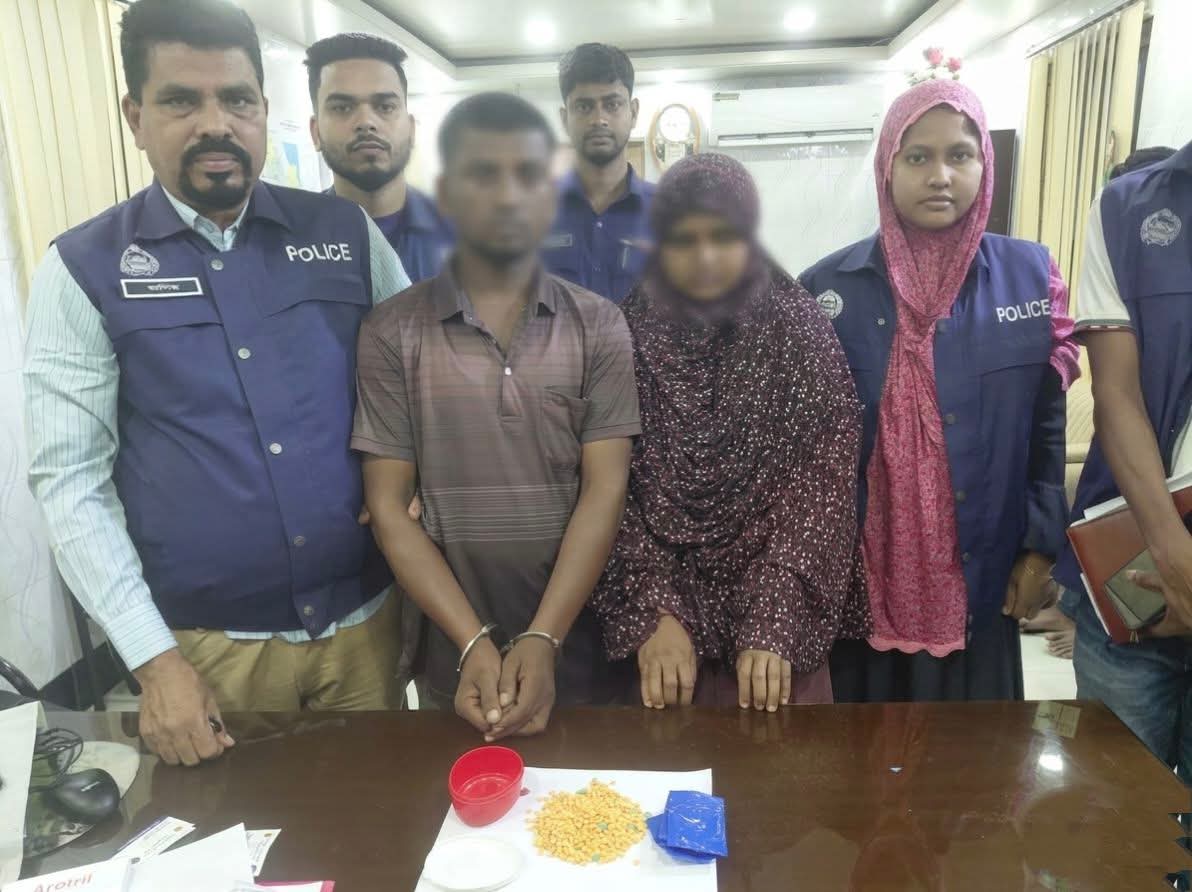 বোরহানউদ্দিনে পুলিশের মাদকবিরোধী অভিযানে ৭৫০ পিস ইয়াবাসহ ৩ নারী-পুরুষ আটক
