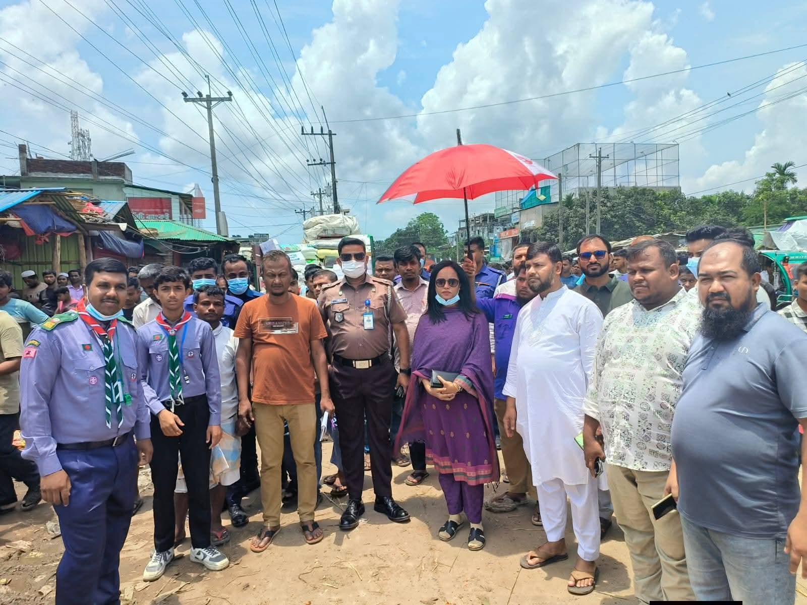 উখিয়ার কুতুপালং বাজারে  সপ্তাহ না যেতে উচ্ছেদ অভিযান