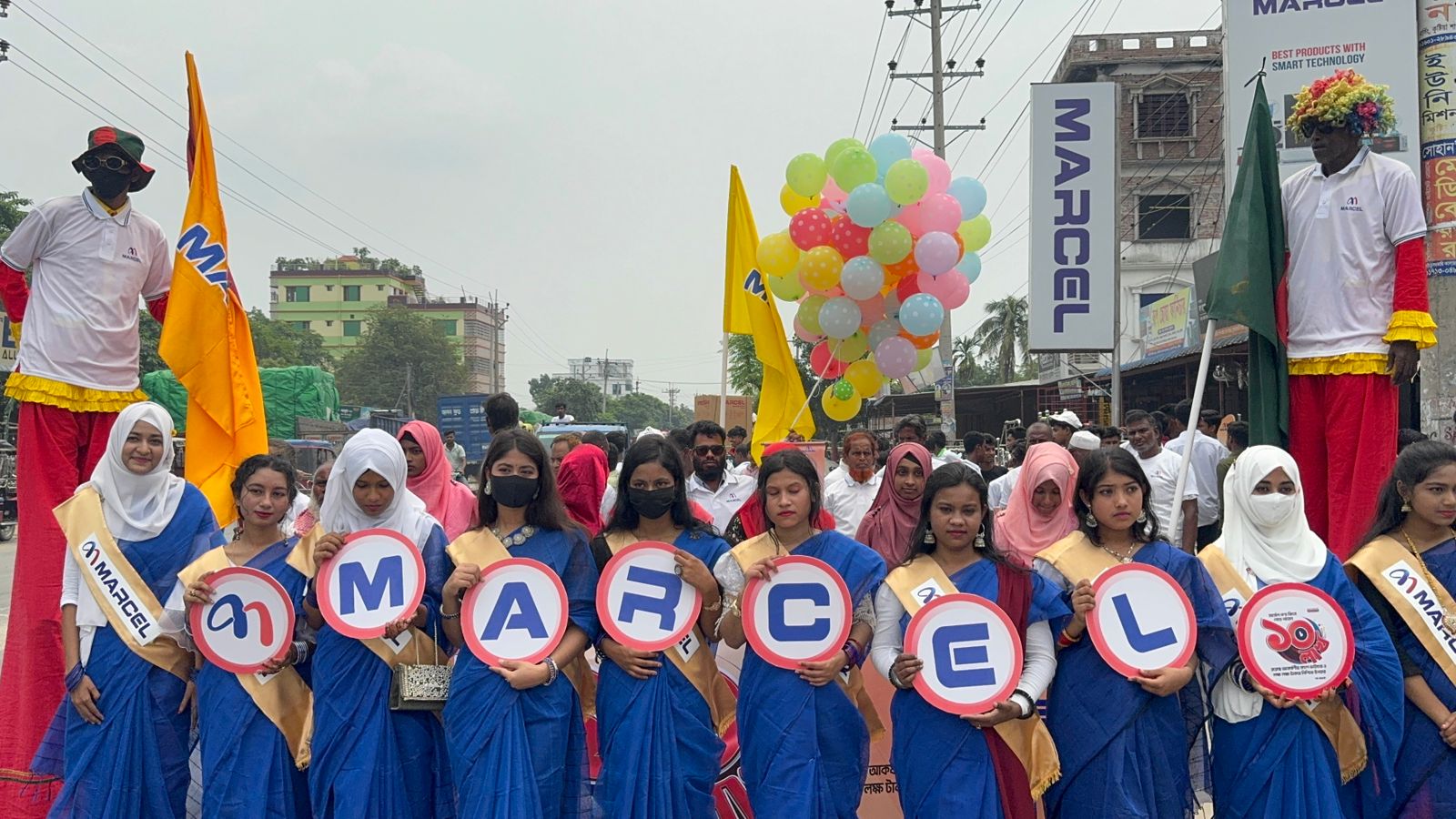 কুষ্টিয়ায় বন্ধু ইলেকট্রনিক্সের আয়োজনে মার্সেল ডিজিটাল ক্যাম্প  উপলক্ষে  বর্ণাঢ্য র‍্যালি