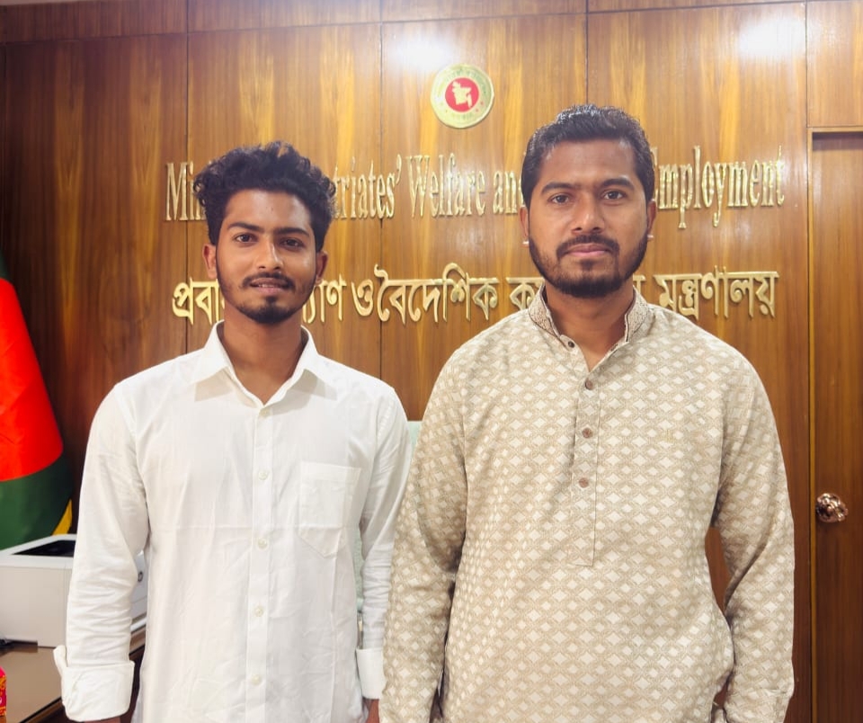 প্রবাসী কল্যাণ প্রতিমন্ত্রীর সঙ্গে সৌজন্য সাক্ষাৎ করলেন জুলাই আন্দোলনের নেতা শিশির