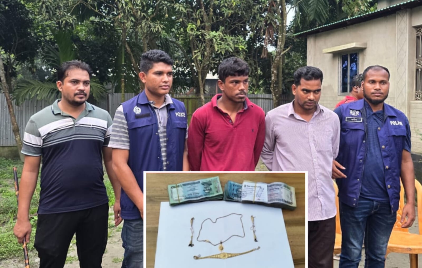 কটিয়াদীতে প্রবাসীর স্ত্রীর চোখ-মুখ বেঁধে লুটের ঘটনায় গ্রেপ্তার-২