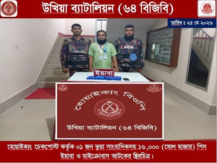 ইয়াবাসহ ভূঁয়া সাংবাদিক গ্রেফতার:  অপকর্মের ঢাল প্রেসকার্ড