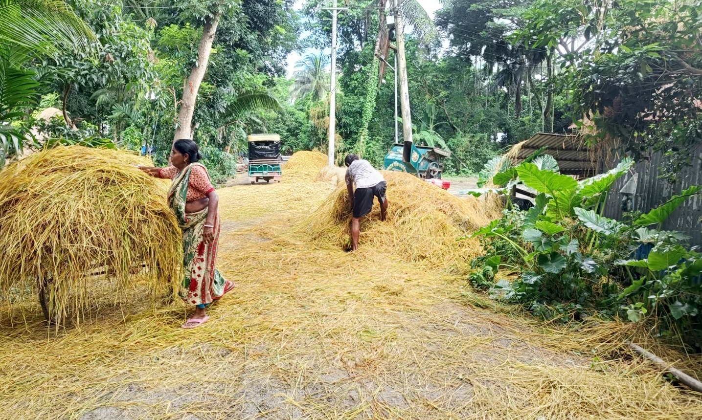 কালাইয়ে সড়কে ধান মাড়াই ও খড় শুকানোয় ৩ জনের অর্থদণ্ড
