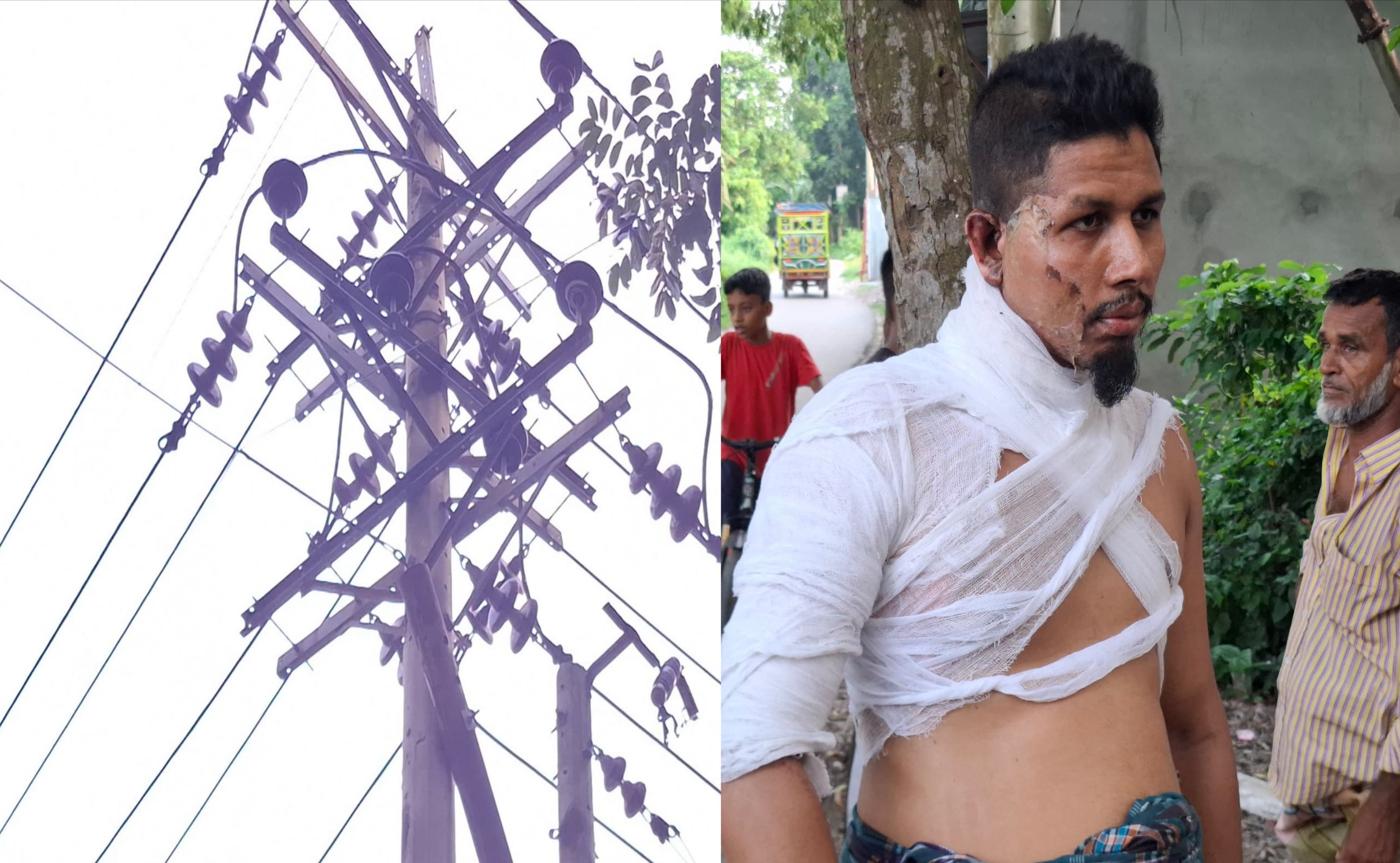 রূপগঞ্জে বিদ্যুৎকেন্দ্রের ঝুঁকিপূর্ণ লাইনে আতঙ্কে হাজারো মানুষ