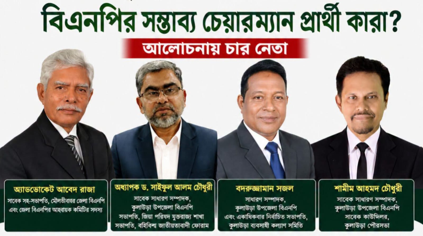 কুলাউড়া উপজেলা পরিষদের  চেয়ারম্যান  কে হচ্ছেন !