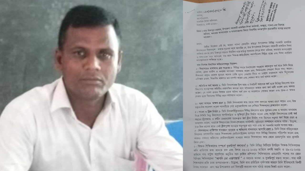 ভাঙ্গুড়ায় সহকারী প্রাথমিক শিক্ষা কর্মকর্তার বিরুদ্ধে অনিয়ম-দুর্নীতির অভিযোগ