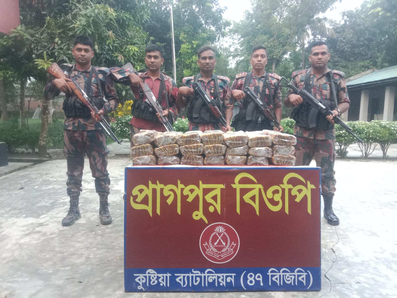 কুষ্টিয়ায় বিজিবির পৃথক অভিযানে ১৯ লাখ টাকার মাদক ও চোরাই পণ্য জব্দ