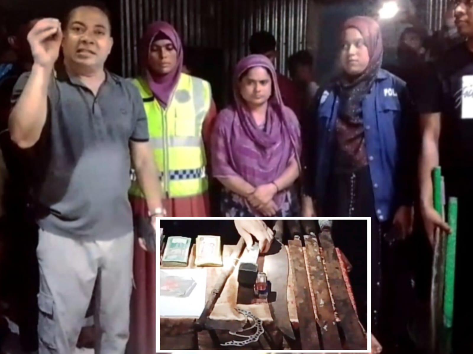 কটিয়াদীতে ওসির ঝটিকা অভিযান: বিপুল অস্ত্র,নগদ পৌনে ২ লাখ টাকা ও ইয়াবাসহ সুমি গ্রেফতার