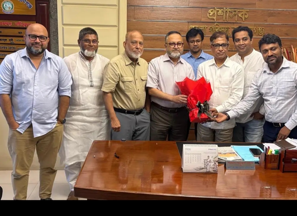 প্রকৌশলী হাফিজ খান সোহায়েলকে নারায়ণগঞ্জ জেলা বিএনপির আহ্বায়ক অধ্যক্ষ মামুন মাহমুদের অভ্যর্থনা