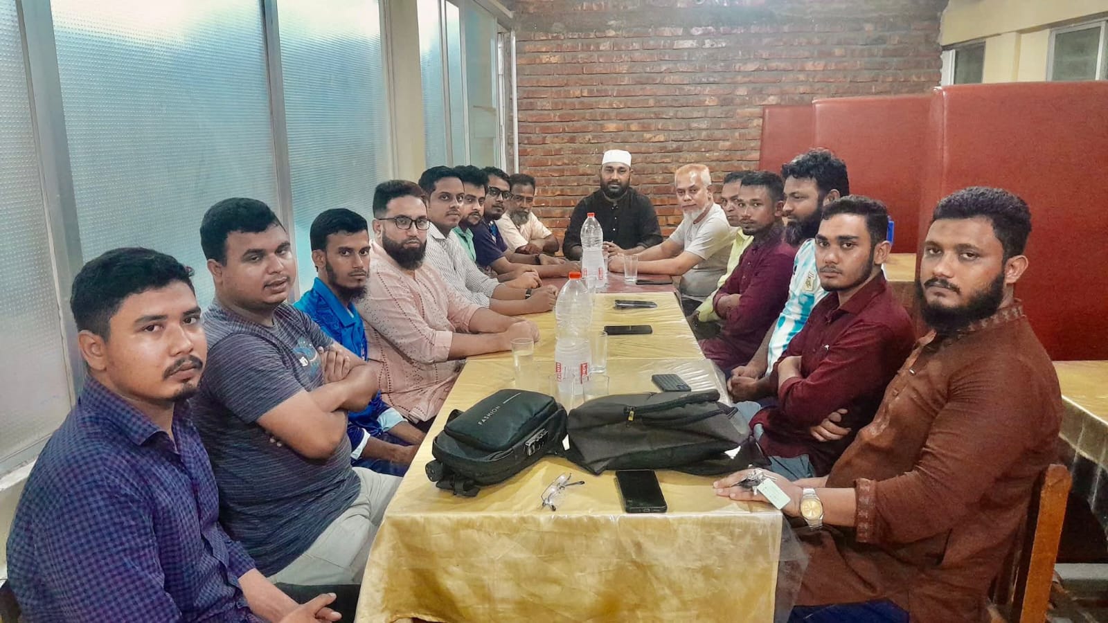 কুলাউড়ায় টিম জার্নালিস্টের সদস্যদের সাথে জামায়াত নেতা সাইফুল ইসলাম খানের সৌজন্য  সাক্ষাৎ