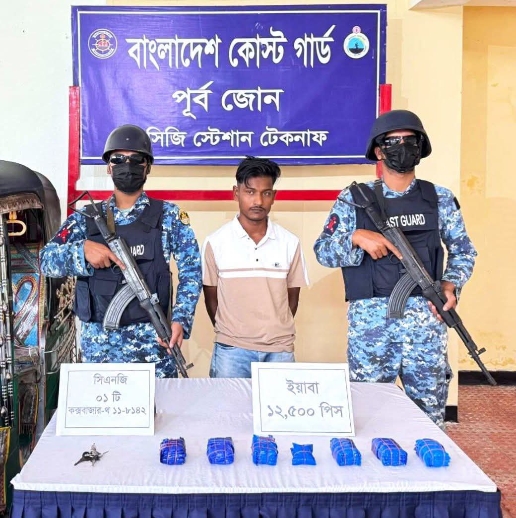 সাড়ে ১২ হাজার পিস ইয়াবাসহ সাবরাংয়ের হারিয়াখালীর সিএনজি চালক আটক