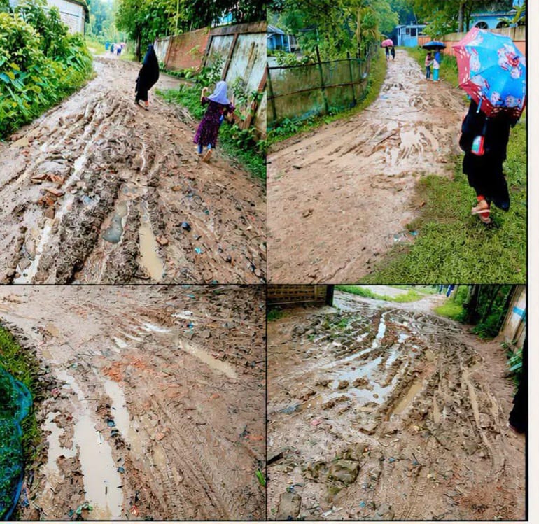 বালিসিন্দ্রী গ্রামের মানুষের দীর্ঘদিনের দাবি সড়ক