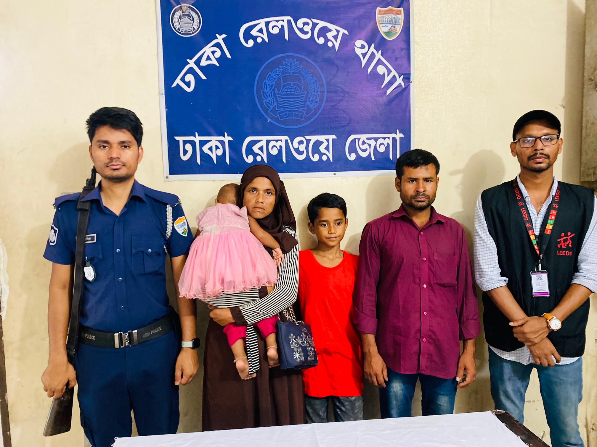 লিডোর উদ্যোগে তিন বছর পর মায়ের কোলে ফিরল নিখোঁজ শিশু সোহাগ