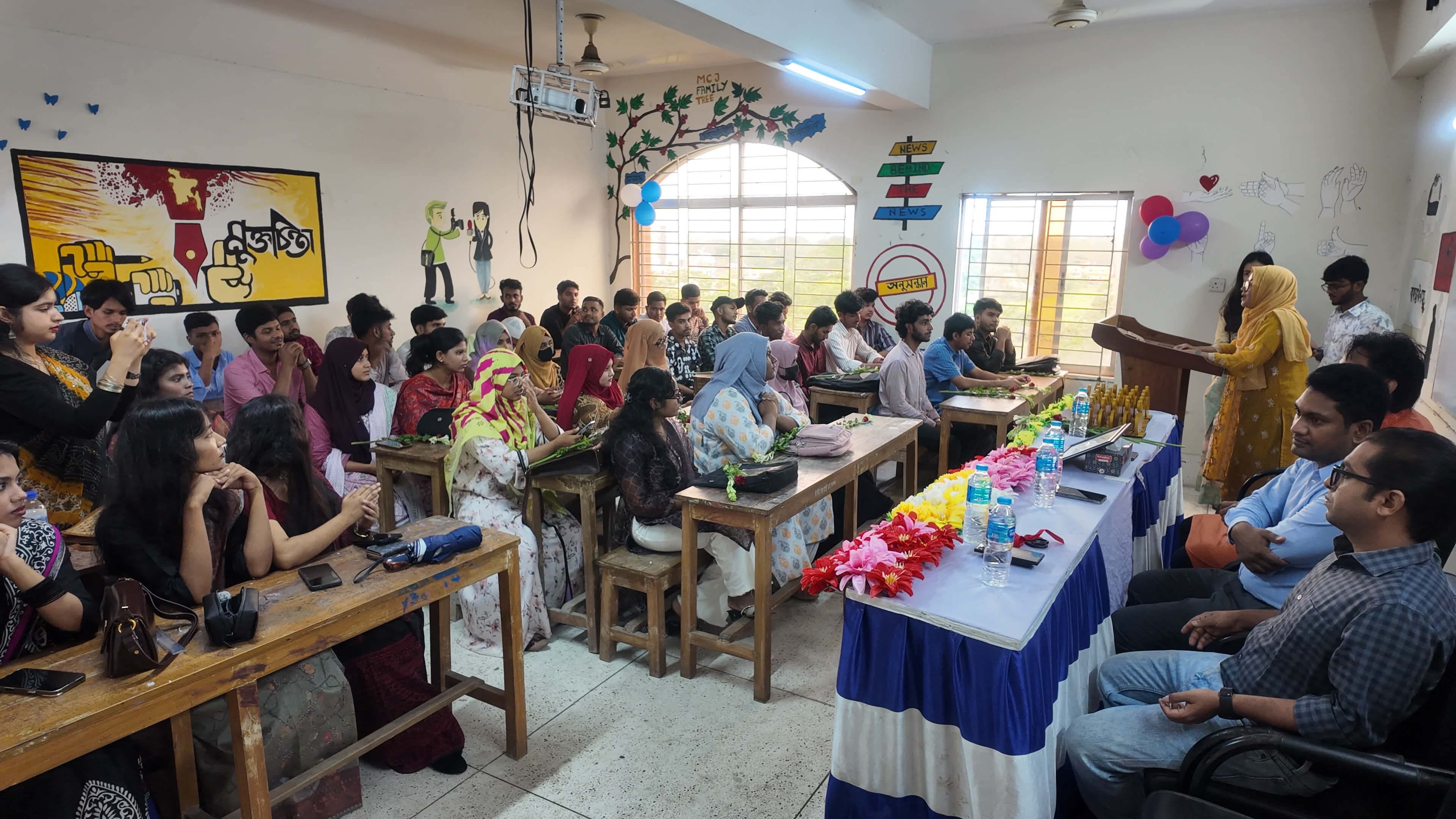 নবীনদের পদচারণায় মুখরিত ববি ক্যাম্পাস