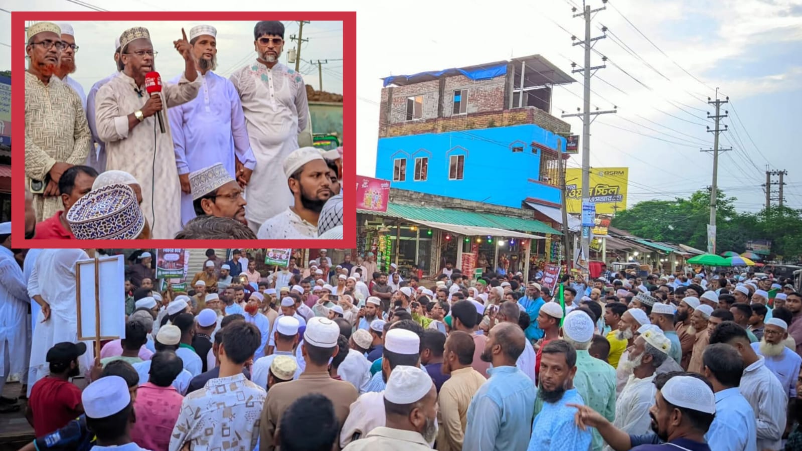 জুলাই অভ্যুত্থানের দ্বিতীয় বার্ষিকীতে কটিয়াদীতে জামায়াতের গণমিছিল