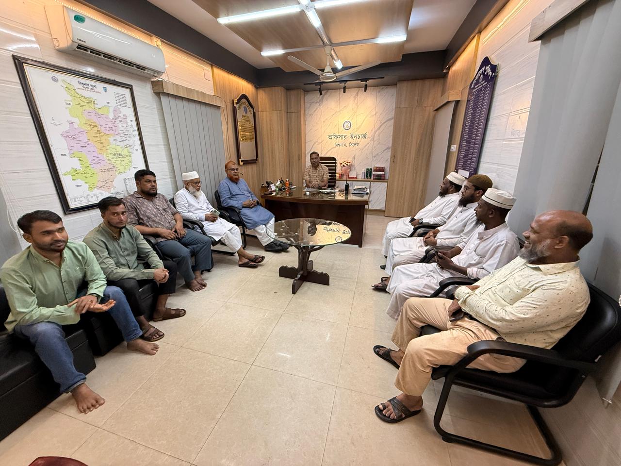 বিশ্বনাথে জুলাই গণঅভ্যুত্থানের গণমিছিল বাস্তবায়নে ওসির সঙ্গে মতবিনিময় ১১ দলীয় ঐক্যের