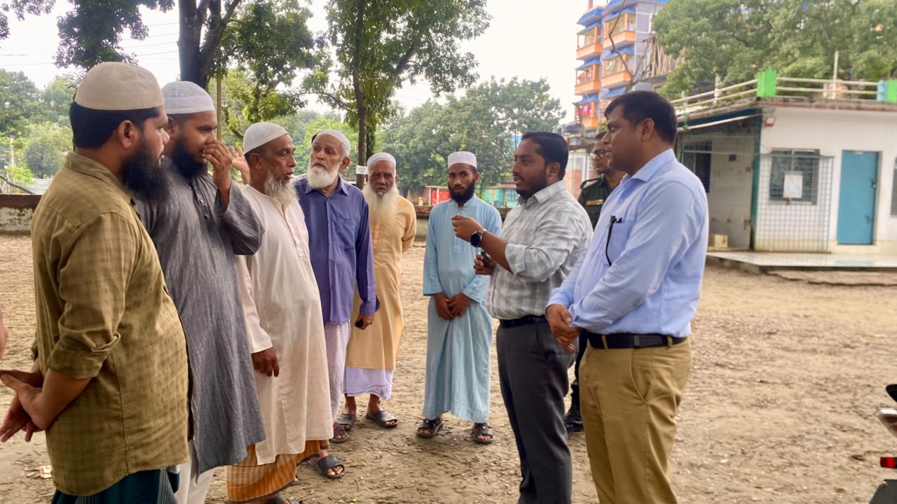 ঐতিহাসিক শোলাকিয়া ঈদগাহ মাঠের উন্নয়নে ৬ কোটি টাকার প্রকল্প, সরেজমিনে পরিদর্শনে ইউএনও