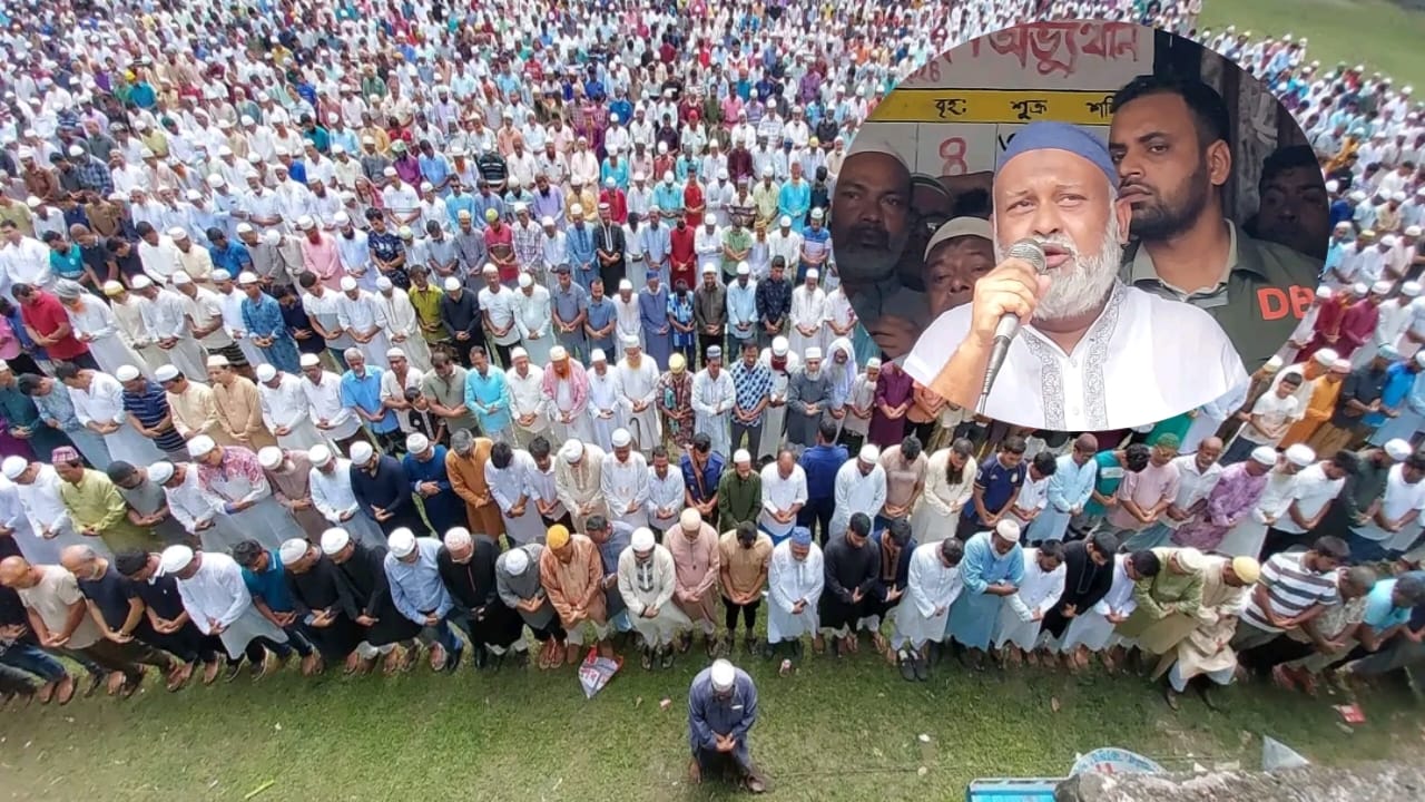 ভাঙ্গুড়ায় প্যারোলে মুক্তি পেয়ে মায়ের জানাজায় অংশ নিলেন আ.লীগ নেতা রাসেল
