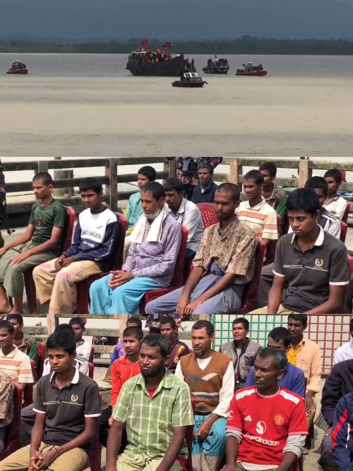 আরাকান আর্মির হাতে আটক ২৪ বাংলাদেশি জেলে দেশে ফিরেছেন