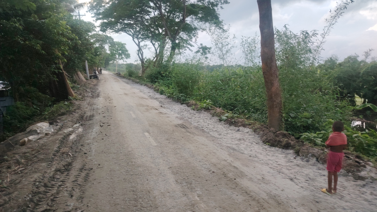 দুর্ঘটনার আতংক কাটিয়ে প্রশস্ত হচ্ছে নড়াইলের কালনা-লাহুড়িয়া সড়ক